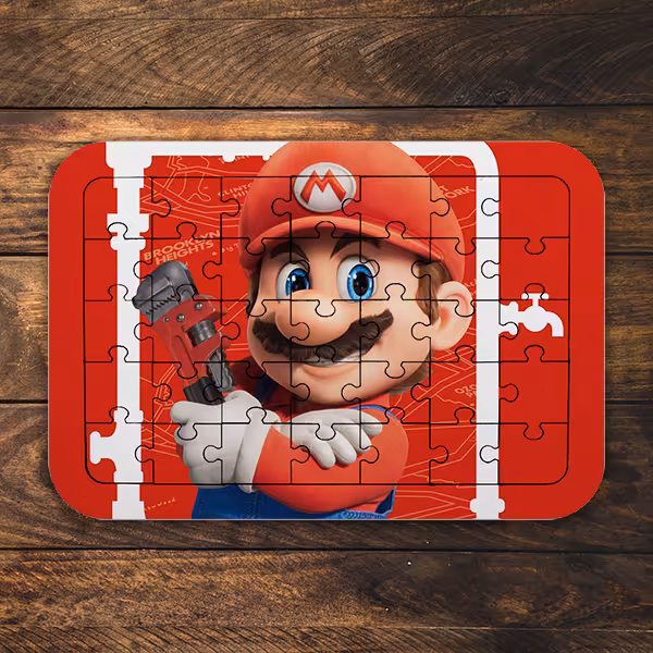 پازل 35 تکه طرح انیمیشن برادران سوپر ماریو کد NI2363