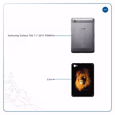 برچسب پوششی ماهوت مدل Lion مناسب برای تبلت سامسونگ Galaxy Tab 7.7 2011 P6800