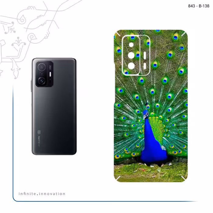 برچسب پوششی ماهوت مدل Peacock مناسب برای گوشی موبایل شیائومی 11T 5G