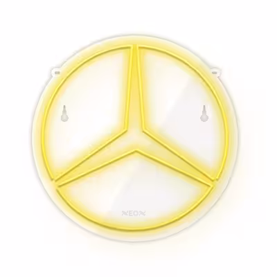 چراغ دیواری نئون دیزاین طرح Benz_YL