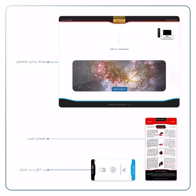 برچسب پوششی ماهوت مدل Universe-by-NASA-5 مناسب برای تبلت اپل iPad 2 2011 A1396