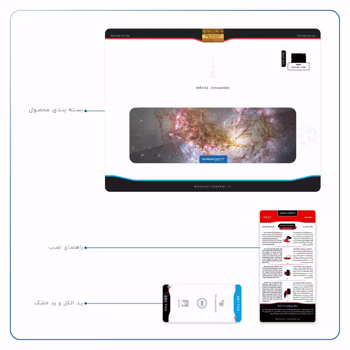 برچسب پوششی ماهوت مدل Universe-by-NASA-5 مناسب برای تبلت اپل iPad 2 2011 A1396