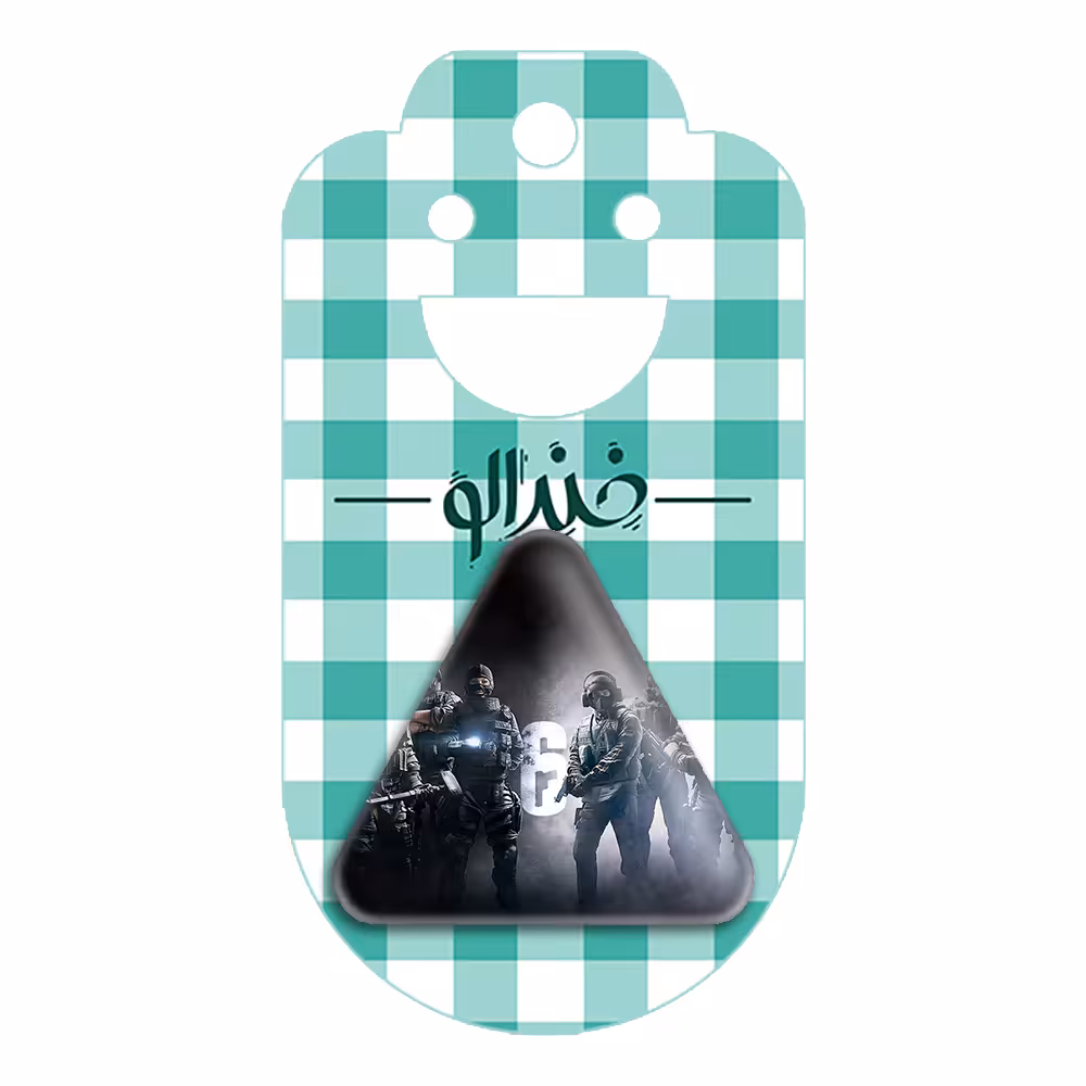 پیکسل خندالو طرح رینبو سیکس Rainbow Six مدل مثلثی کد 10320