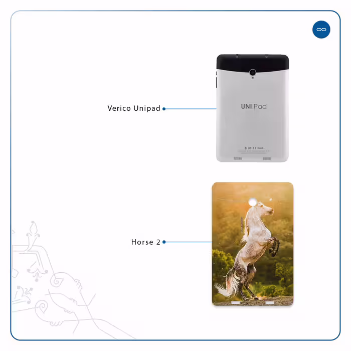 برچسب پوششی ماهوت مدل Horse-2 مناسب برای تبلت وریکو Unipad