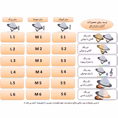 آباژور رومیزی مدل سیاره زحل S6