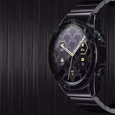 برچسب ماهوت طرح Graphite Green Marble مناسب برای ساعت هوشمند سامسونگ Galaxy Watch3 45mm