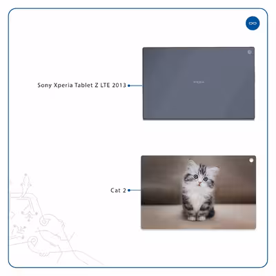 برچسب پوششی ماهوت مدل Cat-2 مناسب برای تبلت سونی Xperia Tablet Z LTE 2013