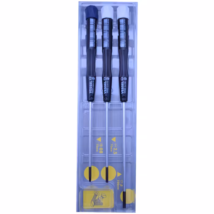 پیچ گوشتی ساعتی وسل مدل 9903 مجموعه 3 عدی