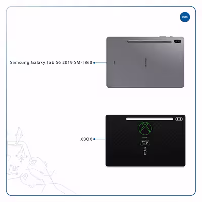 برچسب پوششی ماهوت مدل XBOX مناسب برای تبلت سامسونگ Galaxy Tab S6 2019 SM-T860