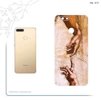 برچسب پوششی ماهوت مدل The Creation of Adam of MichelAnge مناسب برای گوشی موبایل آنر 7A