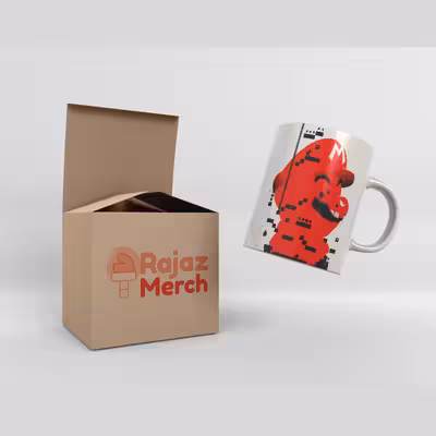 ماگ رجز مرچ طرح گرافیکی ماریو قارچ خور مدل M810