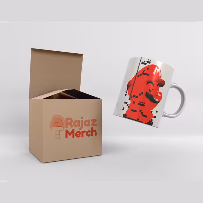 ماگ رجز مرچ طرح گرافیکی ماریو قارچ خور مدل M810