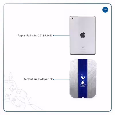 برچسب پوششی ماهوت مدل Tottenham Hotspur FC مناسب برای تبلت اپل iPad mini 2012 A1455