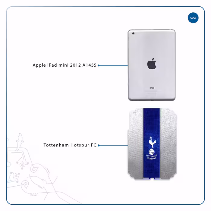 برچسب پوششی ماهوت مدل Tottenham Hotspur FC مناسب برای تبلت اپل iPad mini 2012 A1455