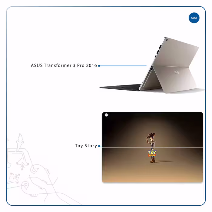 برچسب پوششی ماهوت مدل Toy Story مناسب برای تبلت ایسوس Transformer 3 Pro 2016