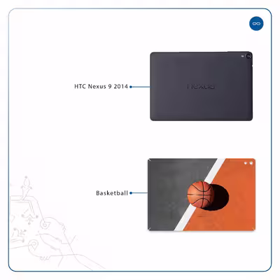برچسب پوششی ماهوت مدل Basketball مناسب برای تبلت اچ تی سی Nexus 9 2014