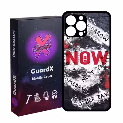 کاور گارد ایکس طرح متن مدل Glass10484 مناسب برای گوشی موبایل اپل iPhone 12 Pro Max