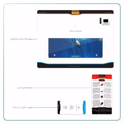 برچسب پوششی ماهوت مدل Scuba Diving مناسب برای تبلت سامسونگ Galaxy Tab S2 9.7 2016 T819N