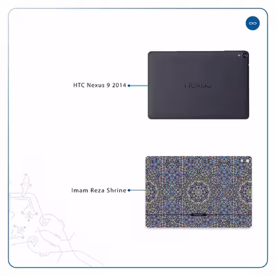 برچسب پوششی ماهوت مدل Iran-Tile6 مناسب برای تبلت اچ تی سی Nexus 9 2014
