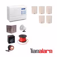 پکیج دزدگیر اماکن باسیم مدل فایروال سیم کارتی و تلفنیF10P5