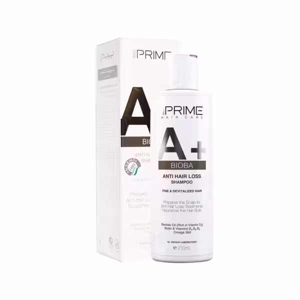شامپو تقویت کننده و ضد ریزش  A پریم Prime A  Bioba Anti Hair Loss Shampoo