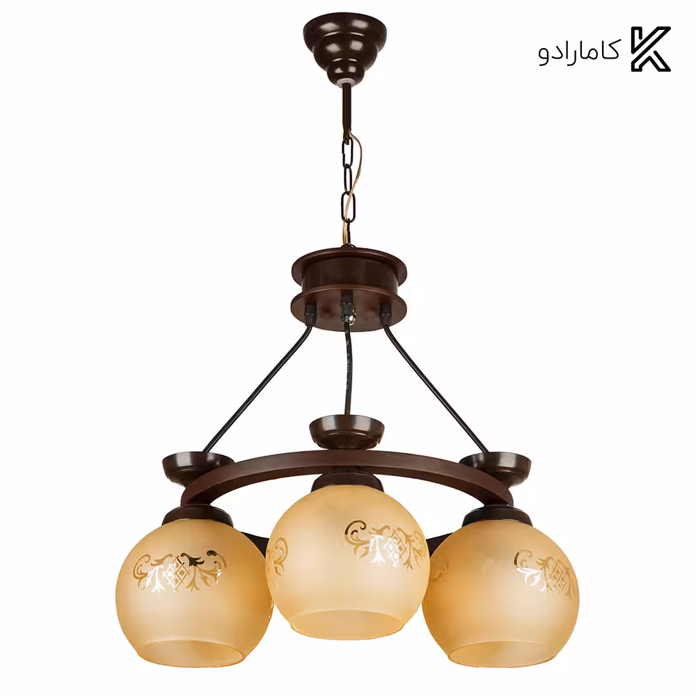 لوستر 3 شعله چشمه نور کد G574-3