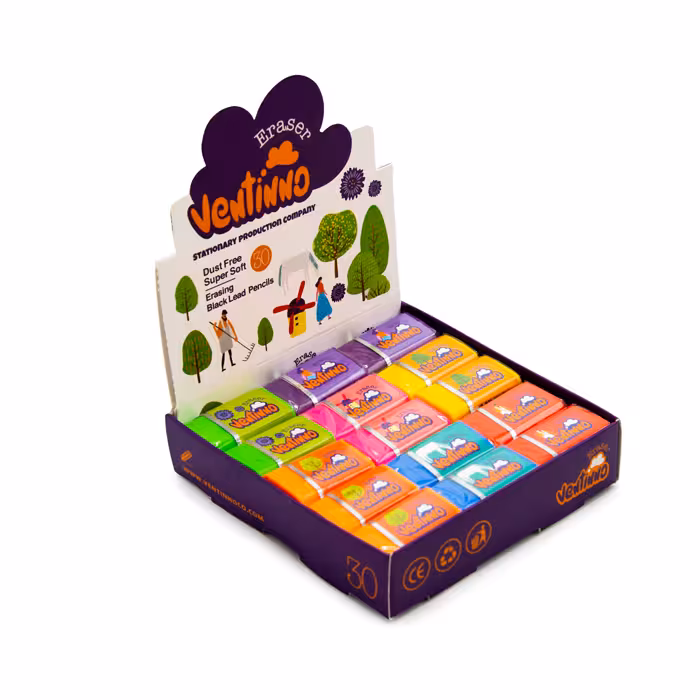 پاک کن رنگی30 عددی داست فری پلیکان