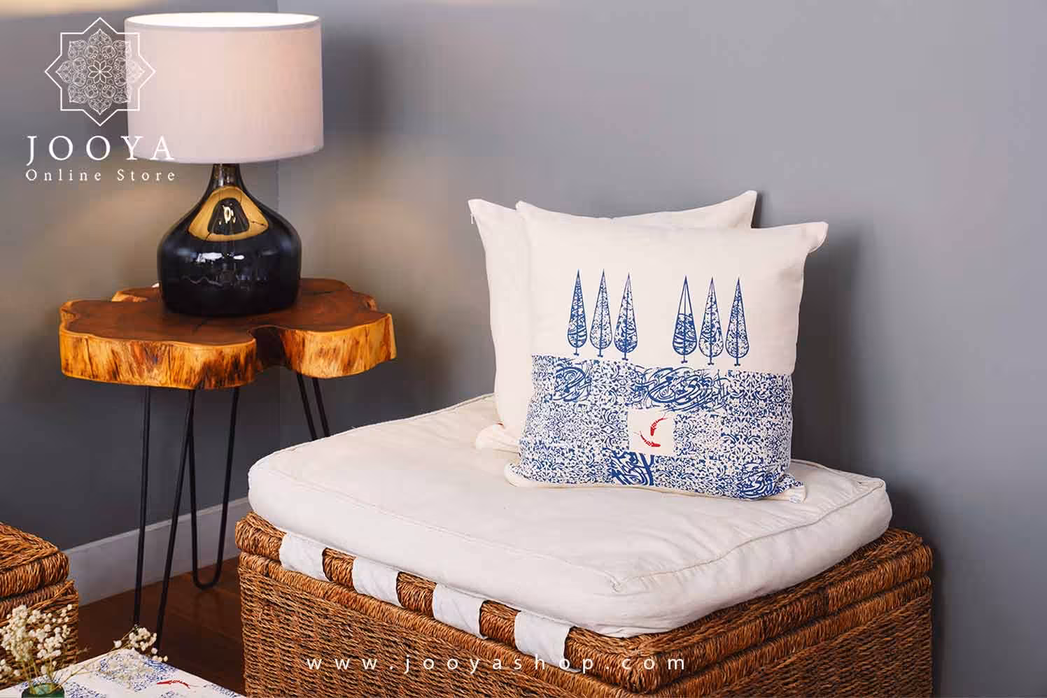 کاور کوسن طرح باغ کاشی