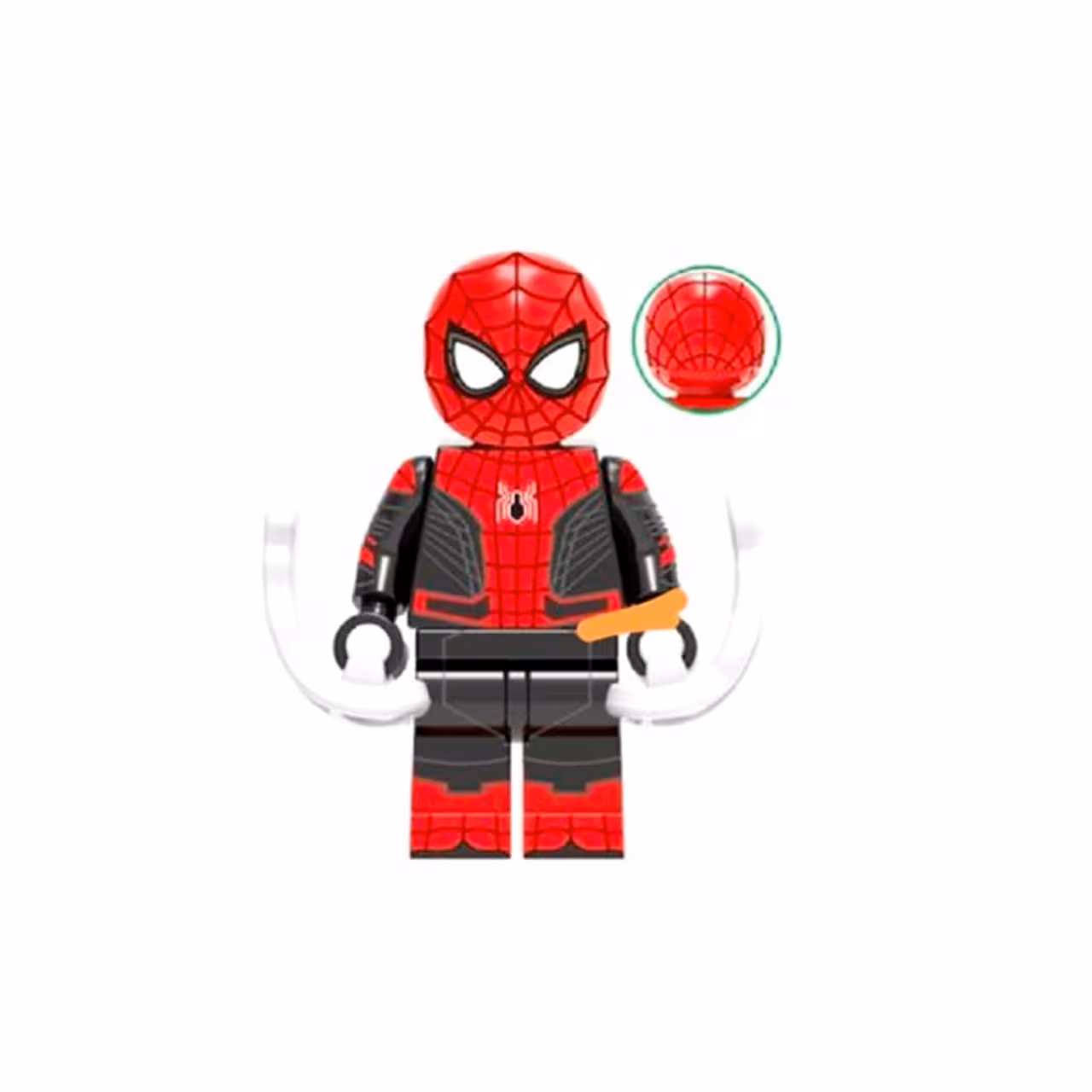 لگو مرد عنکبوتی سیاه و قرمز مدل پایه دار 4 سانتی متری