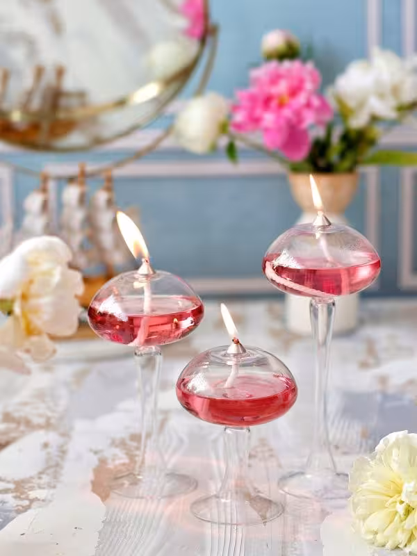 جاشمعی پیرکس مدل عدسی پایه دار 3 سایزی