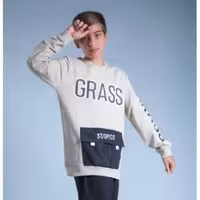 ست بلوز و شلوار پسرانه طرح Grass