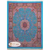 فرش دستباف گونه طرح ابریشم قم کد 206n