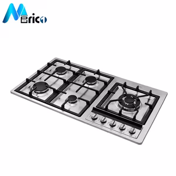 گاز رومیزی اخوان کد G133s پنج شعله استیل