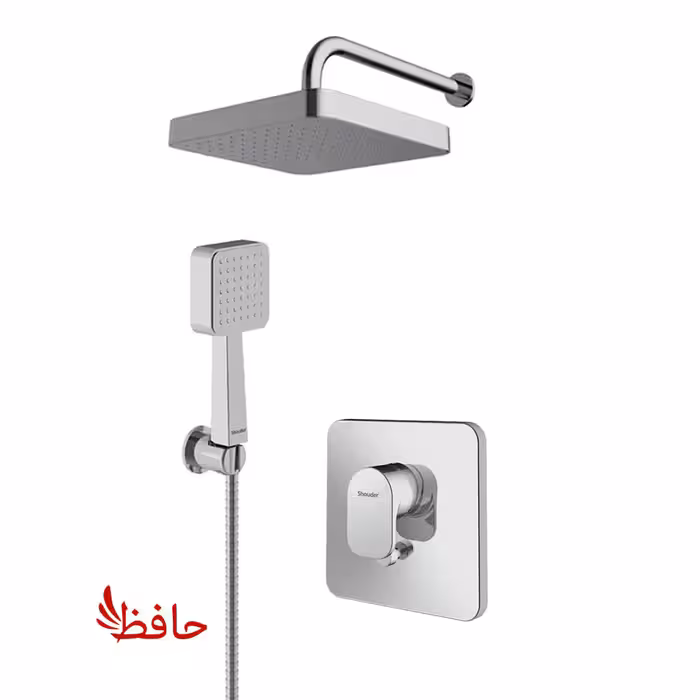 شیر حمام توکار شودر مدل تاین کروم تیپ 3