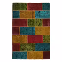 فرش دستباف سه متری طرح چهل تکه کد 4020551