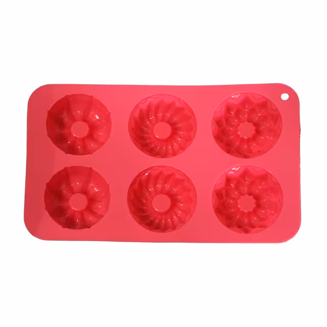 قالب ژله و کیک سیلیکونی مستطیل 6 خانه سایز کوچک