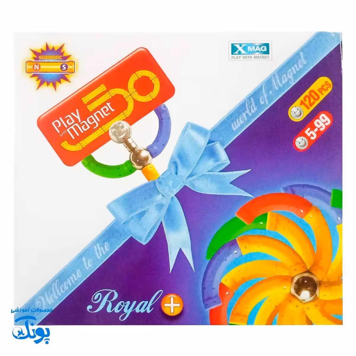 بازی فکری ساختنی مگ مغناطیسی 120 قطعه