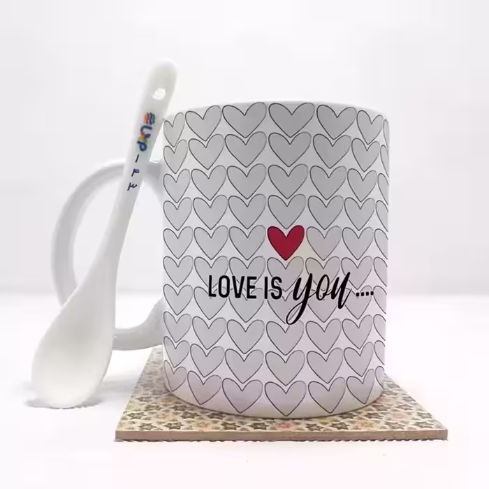 خرید ماگ-لیوان   عشق love  بدون .،زیر لیوانی  . کد 143