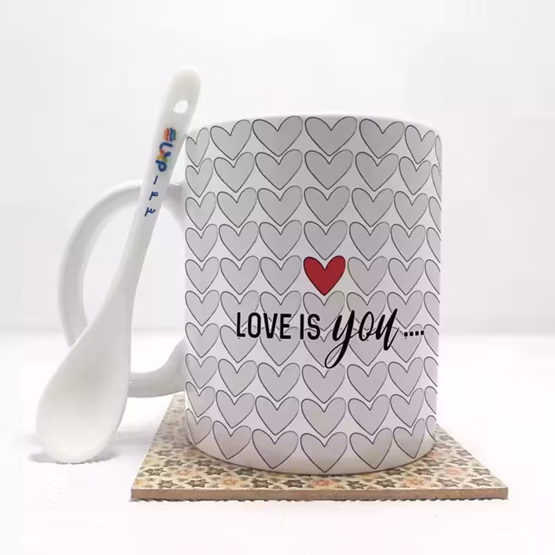 خرید ماگ-لیوان   عشق love  بدون .،زیر لیوانی  . کد 143