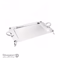 سینی استیل سافینوکس مدل حلقه نگین مستطیل کد 205