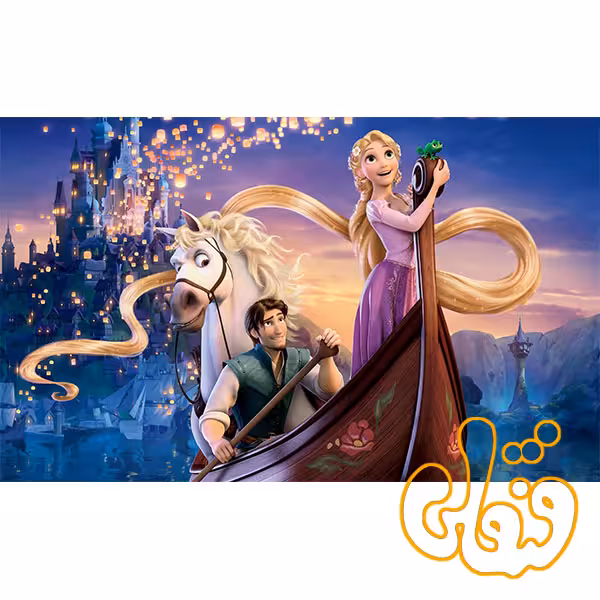 پازل چوبی 2*50 قطعه راپونزل 160019