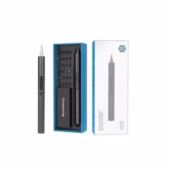 پیچ گوشتی شارژی PRECISION ELECTRIC SCREWDRIVER SET مجموعه 28 عددی