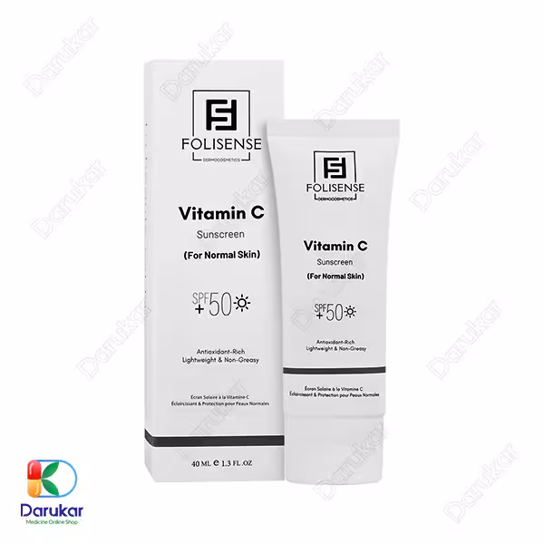 کرم ضد آفتاب ویتامین سی فولی سنس SPF50 حجم 40 میلی لیتر