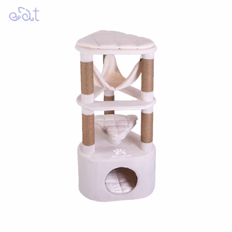 اسکرچر و درخت گربه مریلند مدل پیسا MerryLand Pisa Scratcher & Cat Tree (رنگ سفید)