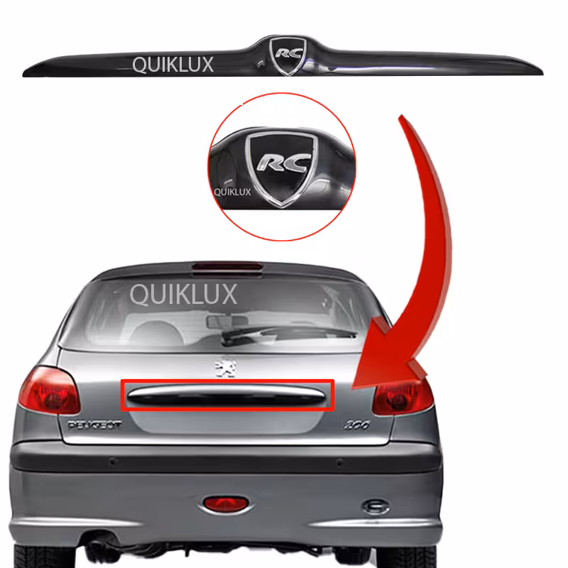 دستگیره صندوق عقب پژو 206 و 207 – رنگ مشکی با آرم RC