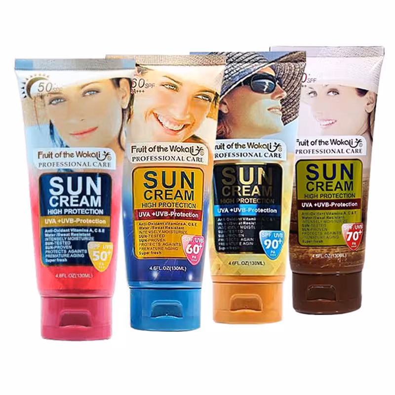کرم ضد آفتاب بدون رنگ وکالی سان کرم SPF60 حجم 130 میل