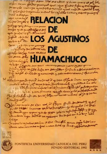 خرید و دانلود نسخه کامل کتاب Relación de los Agustinos de Huamachuco