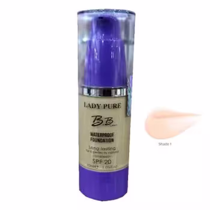 کرم پودر Lady Pure اس پی اف 20 رنگ روشن شماره 01