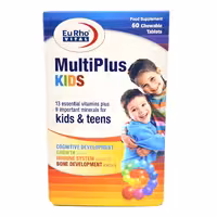 قرص جویدنی مولتی پلاس کیدز یوروویتال (60 عددی)