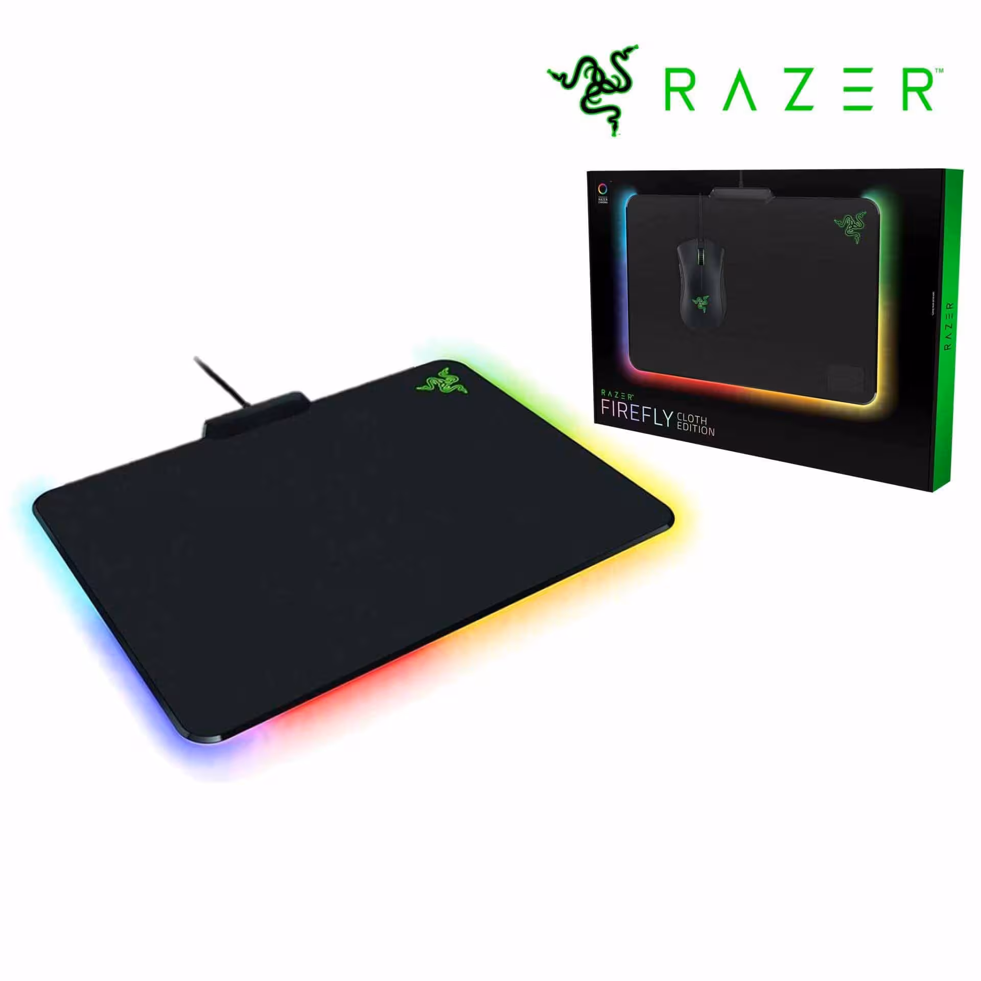 پد ماوس بازی ریزر مدل Mouse Pad Razer Firefly Cloth Edition